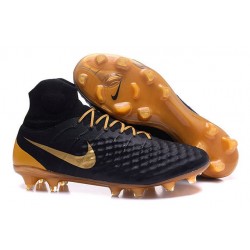 Chaussures de football - Nouveau Nike - Magista Obra II FG Noir Or