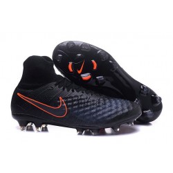 Chaussures de football - Nouveau Nike - Magista Obra II FG Noir Carmin