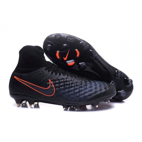 Chaussures de football - Nouveau Nike - Magista Obra II FG Noir Carmin