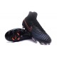 Chaussures de football - Nouveau Nike - Magista Obra II FG Noir Carmin