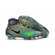 Chaussures de football - Nouveau Nike - Magista Obra II FG Platine Noir Vert