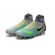 Chaussures de football - Nouveau Nike - Magista Obra II FG Platine Noir Vert