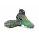 Chaussures de football - Nouveau Nike - Magista Obra II FG Platine Noir Vert