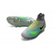 Chaussures de football - Nouveau Nike - Magista Obra II FG Platine Noir Vert