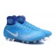 Chaussures de football - Nouveau Nike - Magista Obra II FG Bleu Blanc