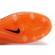 2015 Chaussure Nike Hypervenom Phantom FG - Orange Noir