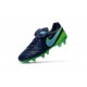 Chaussures de football Nike Tiempo Legend 6 FG Hommes Bleu Mer Bleu Vert