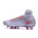 Chaussures de football - Nouveau Nike - Magista Obra II FG Gris Orange