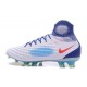 Chaussures de football - Nouveau Nike - Magista Obra II FG Blanc Bleu Orange