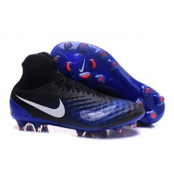 Chaussures de football - Nouveau Nike - Magista Obra II FG Noir Bleu Blanc