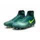 Chaussures de football - Nouveau Nike - Magista Obra II FG Turquoise Rio Volt Obsidienne Jade