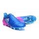 Nouveau Crampons - Adidas X 16+ Purechaos FG Bleu Rose Blanc