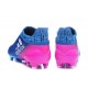 Nouveau Crampons - Adidas X 16+ Purechaos FG Bleu Rose Blanc