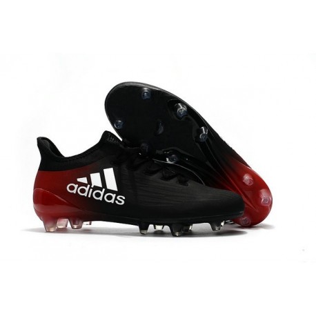 Adidas X 16.1 AG/FG - Crampons foot Nouveau Noir Blanc Rouge