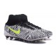 Nouveau Crampons Nike Magista Obra II FG Noir Blanc Jaune