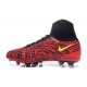 Hommes Chaussures Nike Magista Obra II FG Noir Rouge Jaune