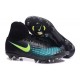 Nouveau Crampons Nike Magista Obra II FG Noir Bleu Vert