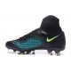 Nouveau Crampons Nike Magista Obra II FG Noir Bleu Vert