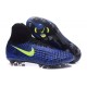 Nouveau Crampons Nike Magista Obra II FG Bleu Noir Volt