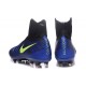 Nouveau Crampons Nike Magista Obra II FG Bleu Noir Volt