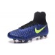 Nouveau Crampons Nike Magista Obra II FG Bleu Noir Volt