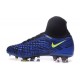 Nouveau Crampons Nike Magista Obra II FG Bleu Noir Volt