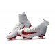 Nike Mercurial Superfly 5 FG - Chaussures de Football 2016 Blanc Rouge