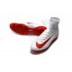 Nike Mercurial Superfly 5 FG - Chaussures de Football 2016 Blanc Rouge
