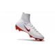 Nike Mercurial Superfly 5 FG - Chaussures de Football 2016 Blanc Rouge