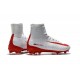 Nike Mercurial Superfly 5 FG - Chaussures de Football 2016 Blanc Rouge