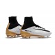 Nouvelles Nike Mercurial Superfly 5 FG - Chaussures de Football Blanc Or Noir