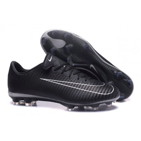 Nouveau Chaussures Football - Nike Mercurial Vapor XI FG Crampons Noir Blanc