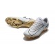 Nouveau Chaussures Football - Nike Mercurial Vapor XI FG Crampons CR7 Vitórias Blanc Or Noir