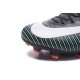 Nouveau Chaussures Football - Nike Mercurial Vapor XI FG Crampons Noir Blanc Vert Électrique