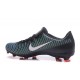 Nouveau Chaussures Football - Nike Mercurial Vapor XI FG Crampons Noir Blanc Vert Électrique