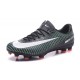 Nouveau Chaussures Football - Nike Mercurial Vapor XI FG Crampons Noir Blanc Vert Électrique