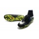 Hommes Chaussures Nike HyperVenom Phantom 2 FG Noir Blanc Volt Bleu