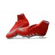 Hommes Chaussures Nike HyperVenom Phantom 2 FG Rouge Argent