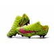 Nouveau Chaussures de Foot Nike Mercurial Vapor 11 FG Peau de serpent Rose Jaune