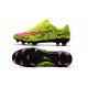 Nouveau Chaussures de Foot Nike Mercurial Vapor 11 FG Peau de serpent Rose Jaune