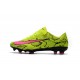 Nouveau Chaussures de Foot Nike Mercurial Vapor 11 FG Peau de serpent Rose Jaune