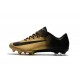 Chaussures de Foot Nike Mercurial - crampon mercurial vapor XI FG ACC Or Noir