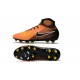 Chaussures de Foot Nike Magista Obra II Tech Craft FG Orange Jaune Noir 