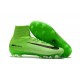 Chaussures de Foot Pas Cher Nike Mercurial Superfly V FG - Vert Électrique Noir Vert Fantôme