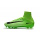 Chaussures de Foot Pas Cher Nike Mercurial Superfly V FG - Vert Électrique Noir Vert Fantôme