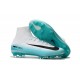 Chaussure de Cristiano Ronaldo Nike Mercurial Superfly 5 FG Blanc Bleu Noir