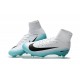 Chaussure de Cristiano Ronaldo Nike Mercurial Superfly 5 FG Blanc Bleu Noir