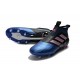 Nouvelles Crampons Foot Adidas Ace17+ Purecontrol FG/AG Noir Blanc Bleu