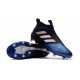 Nouvelles Crampons Foot Adidas Ace17+ Purecontrol FG/AG Noir Blanc Bleu