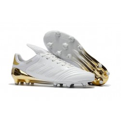 Nouveaux Crampons Football Adidas Copa 17.1 FG Hommes Or Blanc